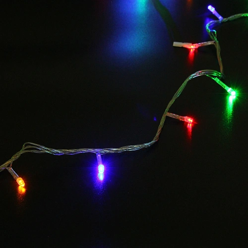 Гирлянда для дома  2,5м 24 лампы LED прозрачпров,8 реж, IP-20, Мультицвет_26