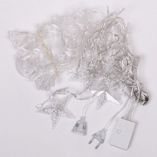 Гирлянда для дома БАХРОМА Волшебство ш2,5 м в0,60,9м 126 ламп LED, IP-20, Теплый белый (возможность соединения)_4