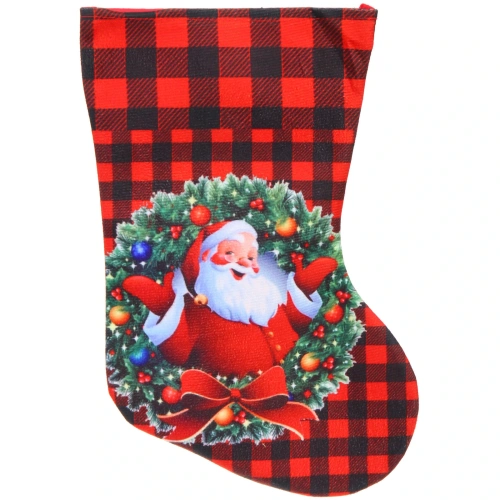 Носок новогодний  "А вот и Дед Мороз" 25х35 см