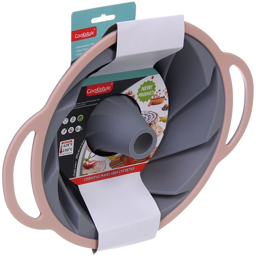 Форма силиконовая CooKstyle фигурная с ручками, 30,52410см, с металлической вставкой_4