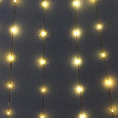 Гирлянда для дома ЗАНАВЕС Звездный путь3м (водопад) 281 лампа LED, 7 режимов, IP-20220v, Теплый белый_3