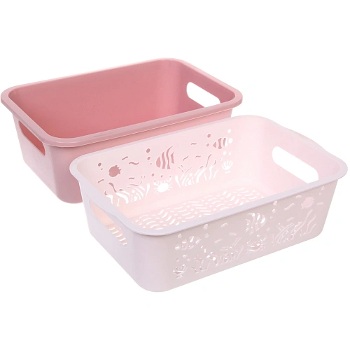 Дуршлаг пластиковый SEGRETO Аквариум 271910см пыльная роза_4