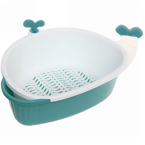 Дуршлаг пластиковый с поддоном Кит 33218,5см, микс цветов_7