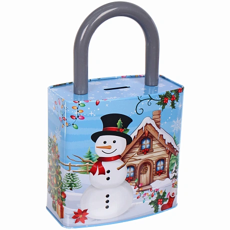 Копилка "Сказочный Снеговик" 16*9*26см