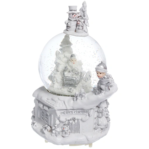 Сувенир Снежный шар Снежные чудеса 12512521 см (падающий снег, подсветка, музыка), микс_6