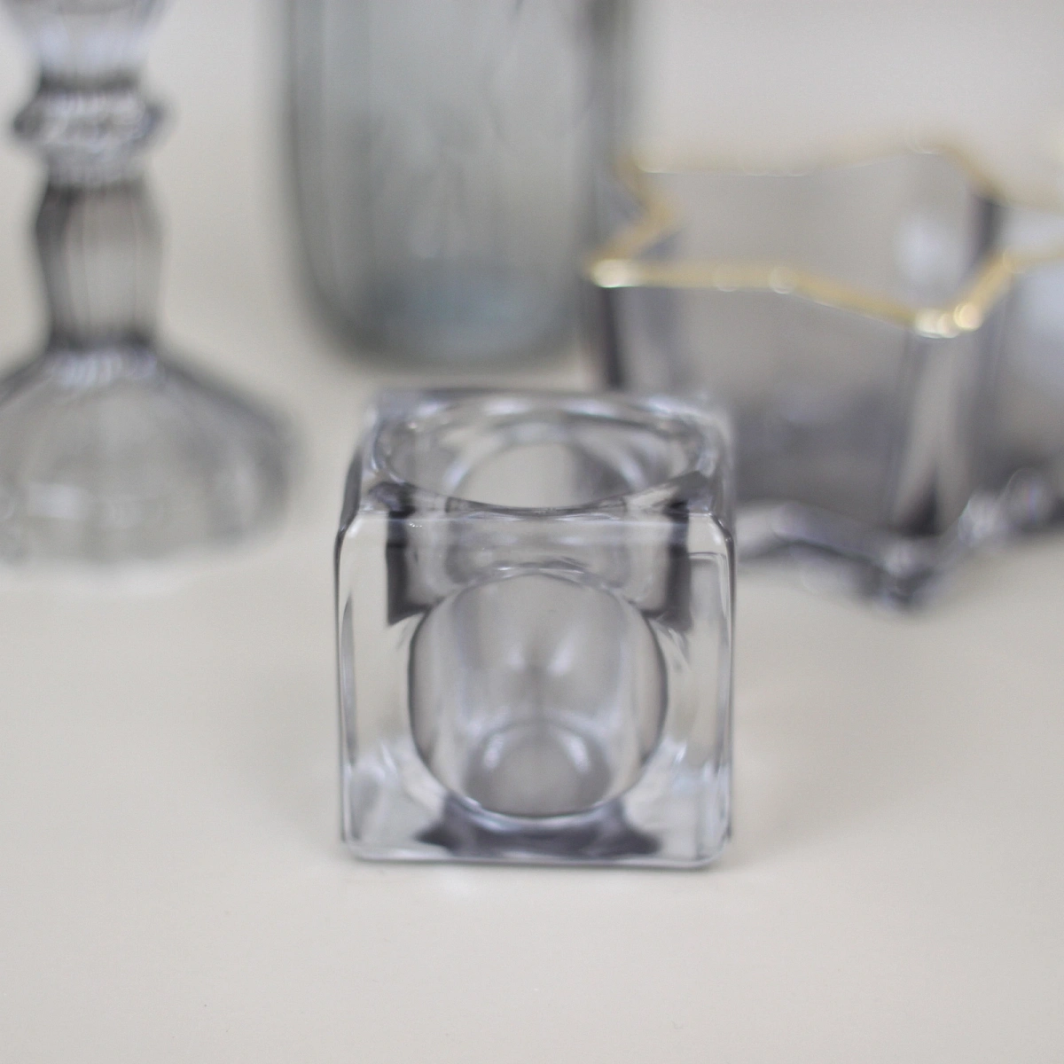 Подсвечник "ICE" 5*5 см, Графит