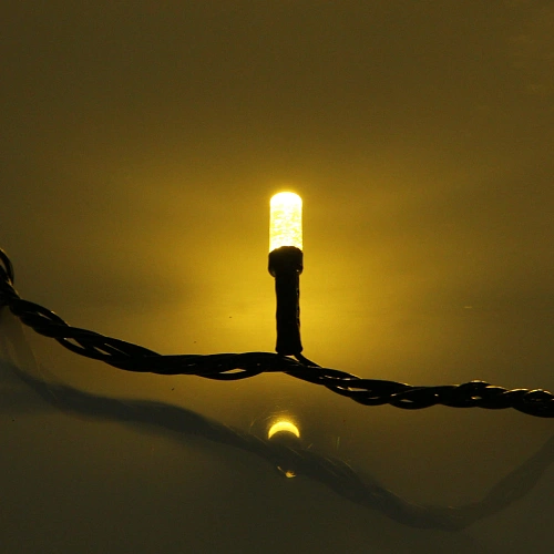 Гирлянда для дома НИТЬ Хрусталь 8 м 50 ламп LED, черный пров,IP-40 8 режимов, Теплый белый (возможность соединения)_3