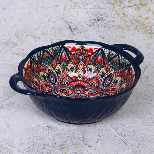 Форма керамическая для запекания Марракеш синяя 2419,57см_3