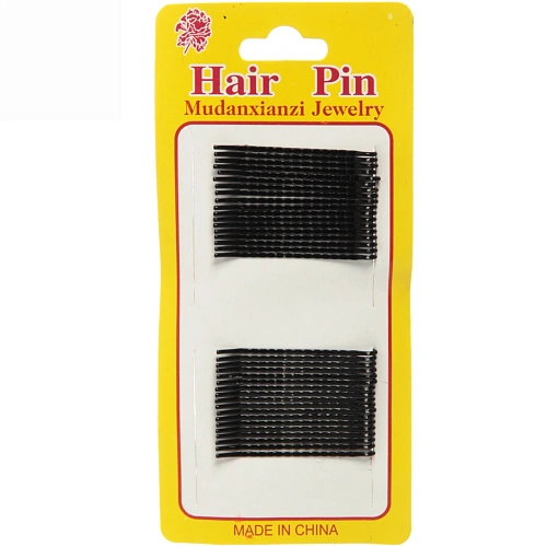 Невидимка для волос 36шт "Эстетика", волна, цвет черный, 5см