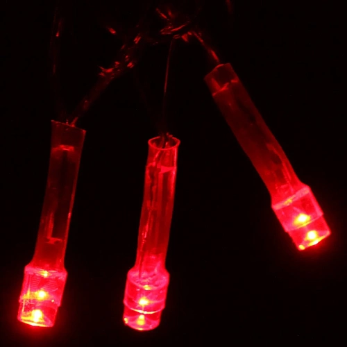 Гирлянда для дома  5,5м 50 ламп LED прозрачпров Красный_17