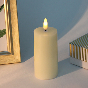 Сувенир с подсветкой "Свеча восковая - Mad Wax" 5*10 см - облита воском (работает от батареек 2 АА)