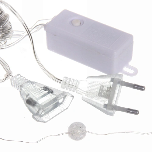 Гирлянда для дома ЗАНАВЕС Жемчужина ш3 в2 м 200 ламп LED, прозр пров, 8 реж,IP-40, Мультицвет (возможность соединения)_8