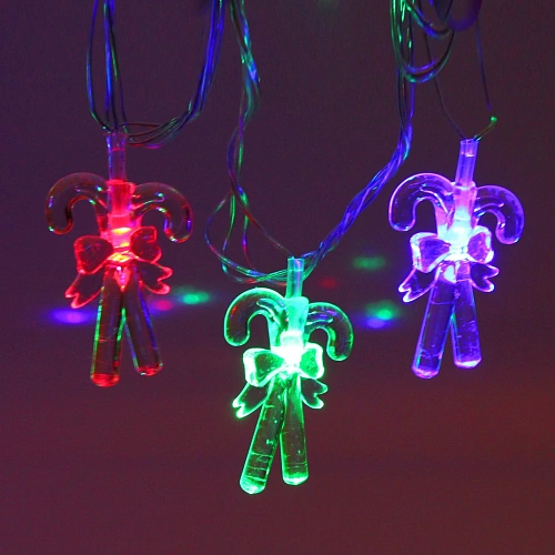 Гирлянда для дома 4,0 м 20 ламп LED с насадками КОНФЕТКИ, прозрачпров, авторежим,IP-20 RGRB (возможность соединения)_7