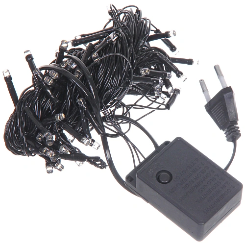 Гирлянда для дома НИТЬ 10 м 80 ламп LED черный пров,8 реж, IP-20, Теплый белый (ПЕРВАЯ ЦЕНА)_8