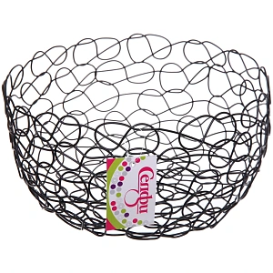 Фруктовница "Brownie" 22*10см паутинка черная