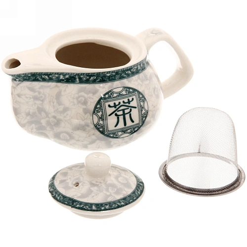 Чайник заварочный керамический 200мл с ситом Китай_7