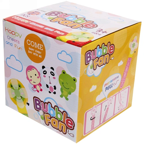 Мыльные пузыри Зверушки 17 см, с вентилятором, микс_7