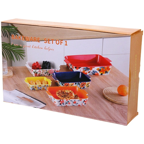 Форма керамическая для запекания Пионы 39237см_3