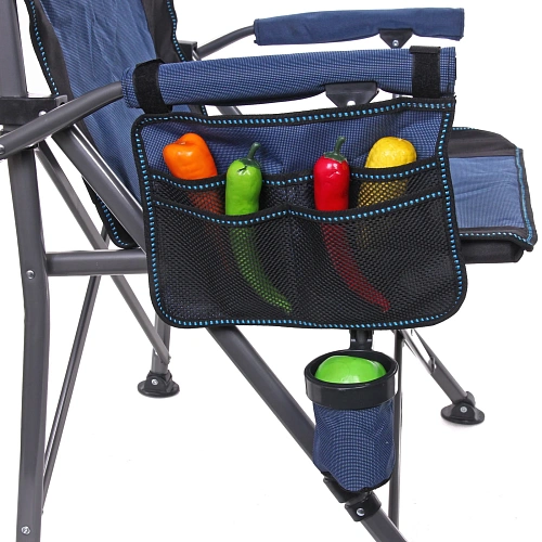 Кресло складное с подлокотниками до 120кг 645390 см синее_11