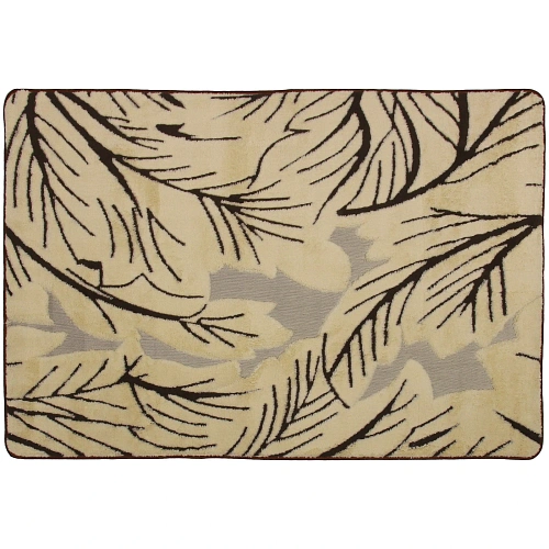Коврик для ванной 80*120 "Флора" бежевый