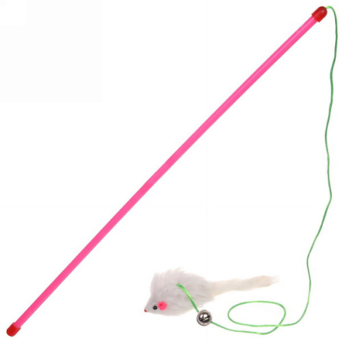 Игрушка для кошки на палочке "Поймай меня" 50*50см