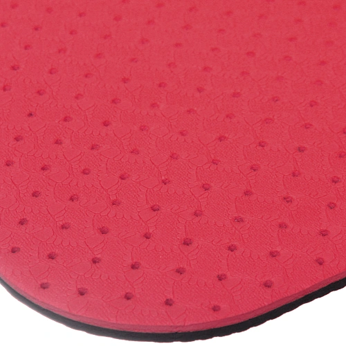 Коврик для йоги 6 мм 183х61 см Sports time перфорированный (ТРЕ), розовыйсерый_5