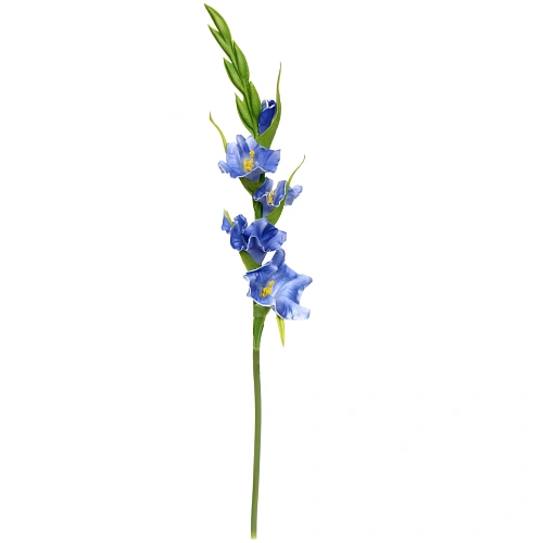 Цветок искусственный Natur 54см Гладиолус синий_4