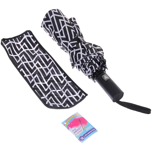 Зонт женский полуавтомат Тэлли, микс 4 цвета, 8 спиц, d-100см, длина в слож виде 30см_15