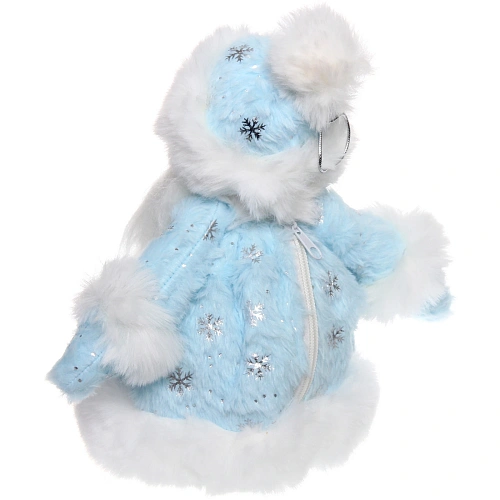 Дед Мороз для подарков и конфет Лучезарный дед Мороз 25 см (голубая шубка)_5