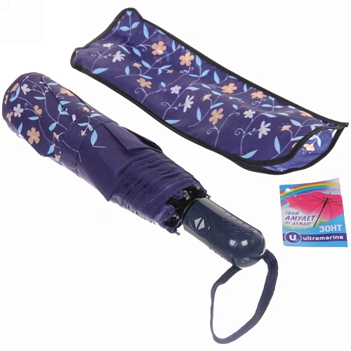 Зонт женский автомат Ультрамарин - Атланта, микс 6 цветов, 8 спиц, d-96см, длина в слож виде 28см_8