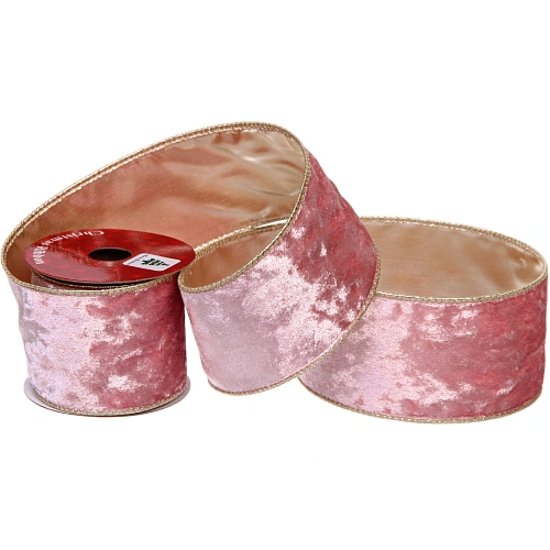 Лента для декорирования "Мгновение" 6,3 см, 2,7 м,  Нежно-розовый