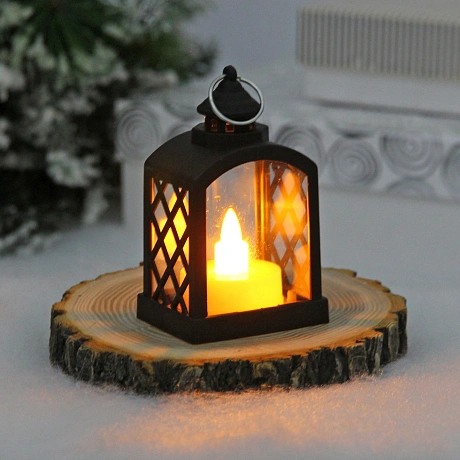 Сувенир с подсветкой "Уютный вечер" 5,5*9,5 см, Черный