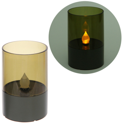 Фонарь садовый "Flame" 7*11 см, на солнечной батарее (свечение Теплый белый)