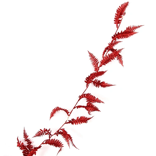 Украшение новогоднее Сияющий папоротник 1,80 м, Красный_3