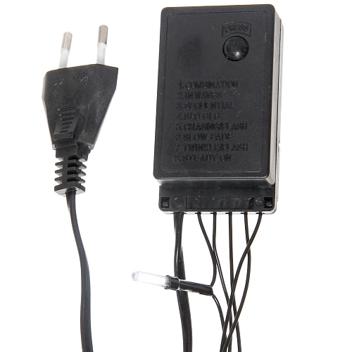 Гирлянда для дома  Премиум 16,0 м 180 ламп LED черный пров Синий_9