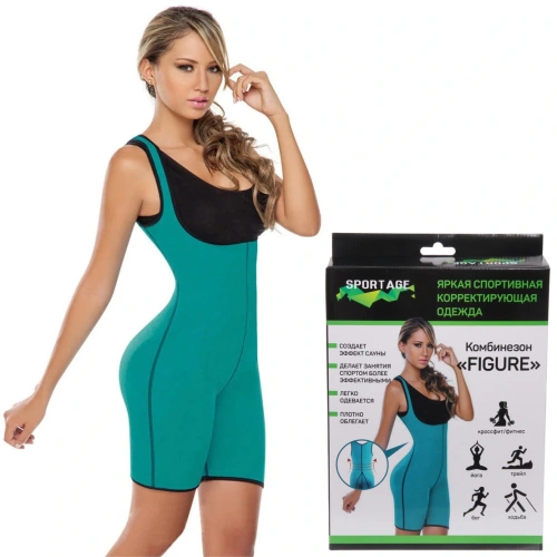 Комбинезон для похудения "Figure", размер XXL, Мятный