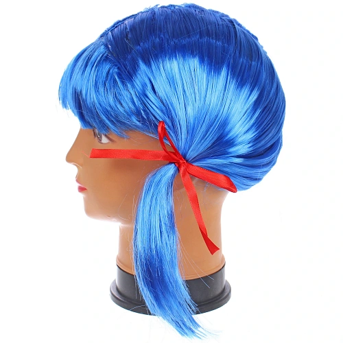 Парик карнавальный Милашка, Голубой_5
