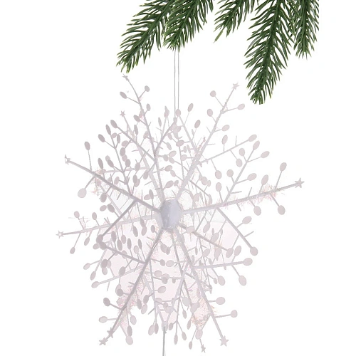 Украшение новогоднее Снежинки ажурные d32d24d16 см_6