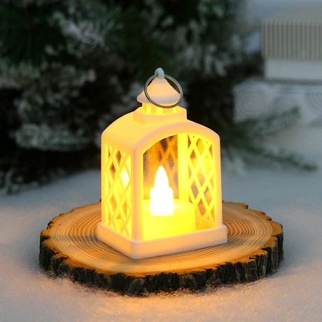 Сувенир с подсветкой "Уютный вечер" 5,5*9,5 см, Белый