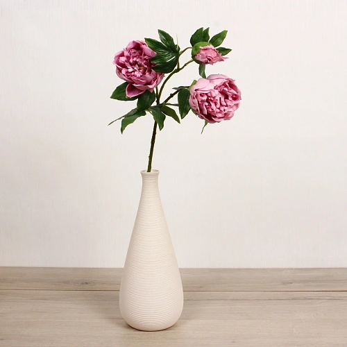 Цветок искусственный Natur 78см Пион сиреневый_5