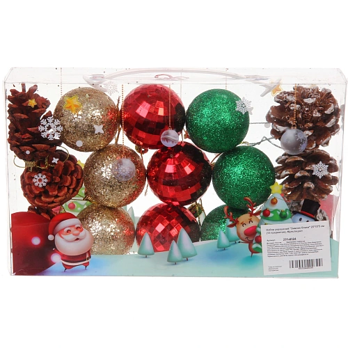 Набор украшений Зимние блики 25155 см (15 предметов), Мультицвет_6