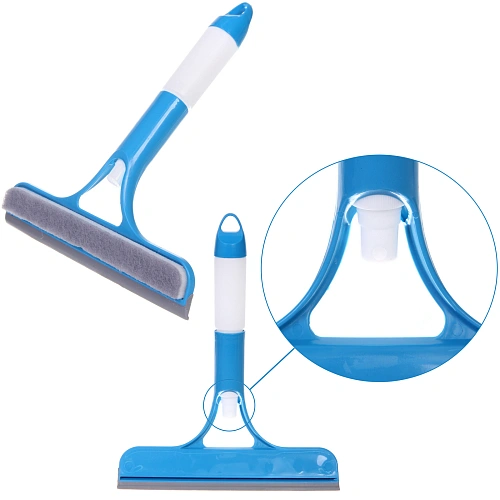 Водосгон для мытья стекол с пульверизатором и абразивной губкой 