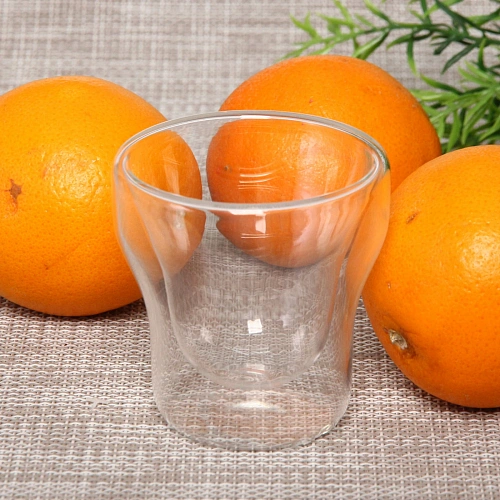 Стакан стеклянный с двойными стенками 80мл Хай-Тек 6,77см_3