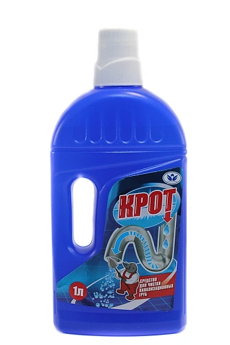 Средство для прочистки труб Крот от сильных засоров 1000 мл