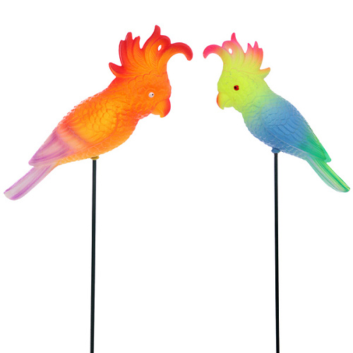 Фигура на спице "Попугай Тиша" 10*14*60 см