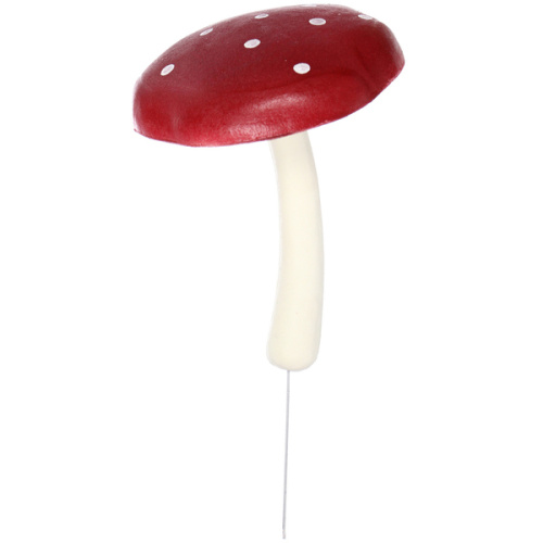 Фигура на спице "Гриб - Мухомор" 14 см, бордовый