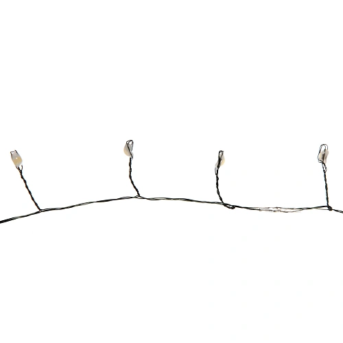 Гирлянда для дома НИТЬ Мишура-Капля 40 м 1000 ламп LED, зеленый провод, постсвечение, IP-20, 220v, Теплый белый_5