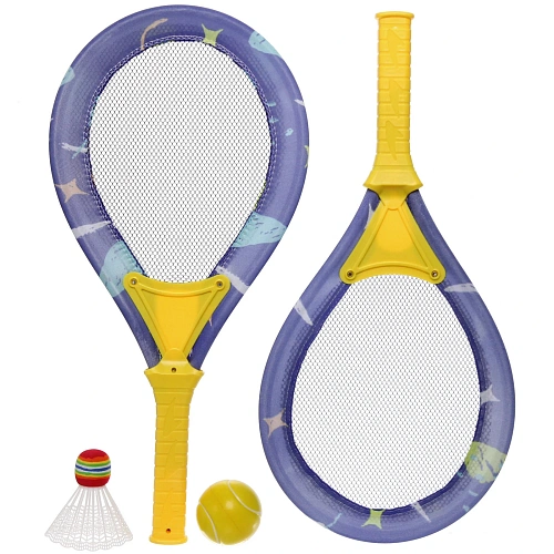 Теннис пляжный в наборе BT-688-6: 2 ракетки 48*24 см, мячик, волан