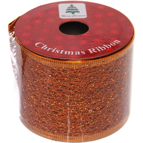 Лента для декорирования Сказка 6,3 см, 2,7  м, Медный_7
