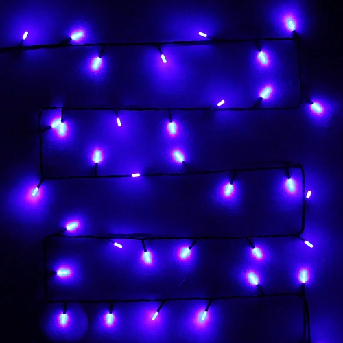 Гирлянда для дома  Премиум 16,0 м 180 ламп LED черный пров Синий_6